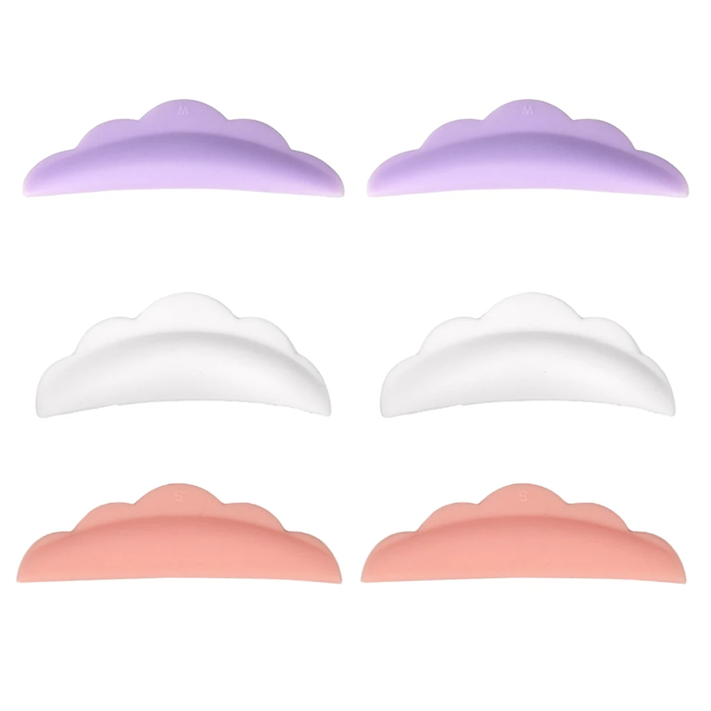 3 pairs of eyelashes silicone pad, eyelash care silicone pads eyelashes perm