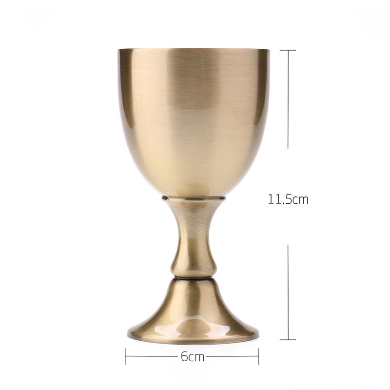 100ML Vintage Hand-made Reinem Kupfer Wein Glas Wasser Becher Einzigartige Retro Wein Cup Mini Tasse Champagner Tasse rotwein Kelch £ – Detail 2