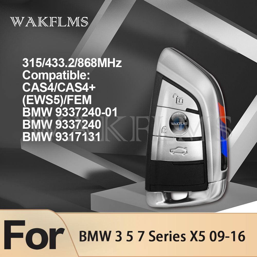 Smart Remote Key CAS4/CAS4+/FEM 9337240-01 9337240 9317131 For BMW 2 3 5 7 Series X5 F45 F46 F10 F11 F07 F18 F15 F85 2009-2018