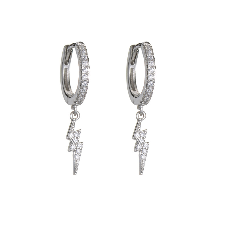 REETI Echt 925 Sterling Silber Kristall blitz Ohrring Für Frauen, Der Schmuck Geschenk Hochzeit Party Engagement – Detail 5