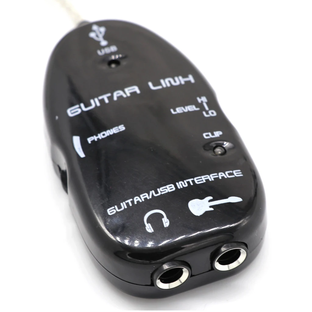 USB Guitar Link Guitar To USB Interface Link Audio Cable Adapter Connector Instrument for PC Computer Recording