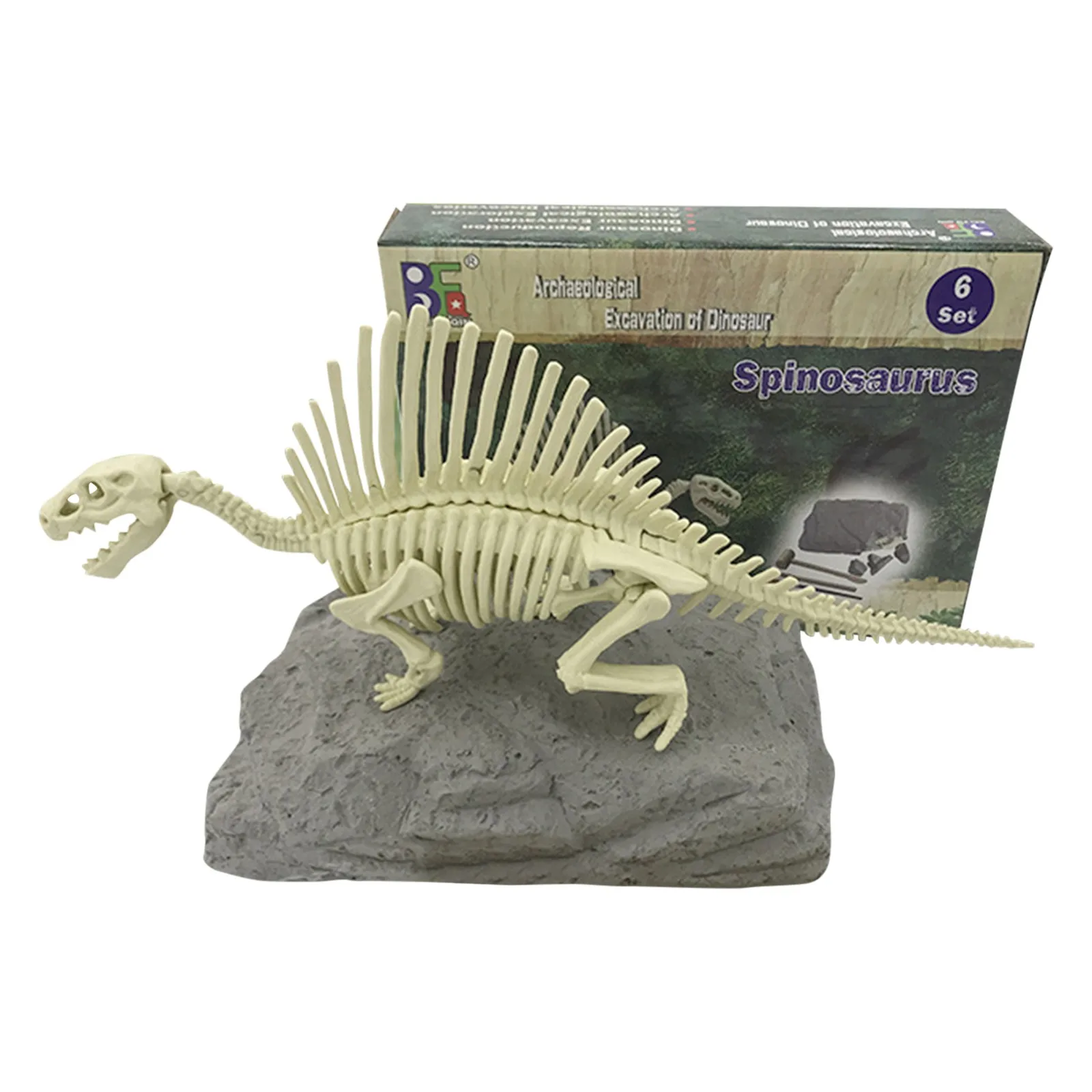 MagiDeal Dinosaur Excavation DIY Kit Mammoth Archaeology Paleontology Toy 