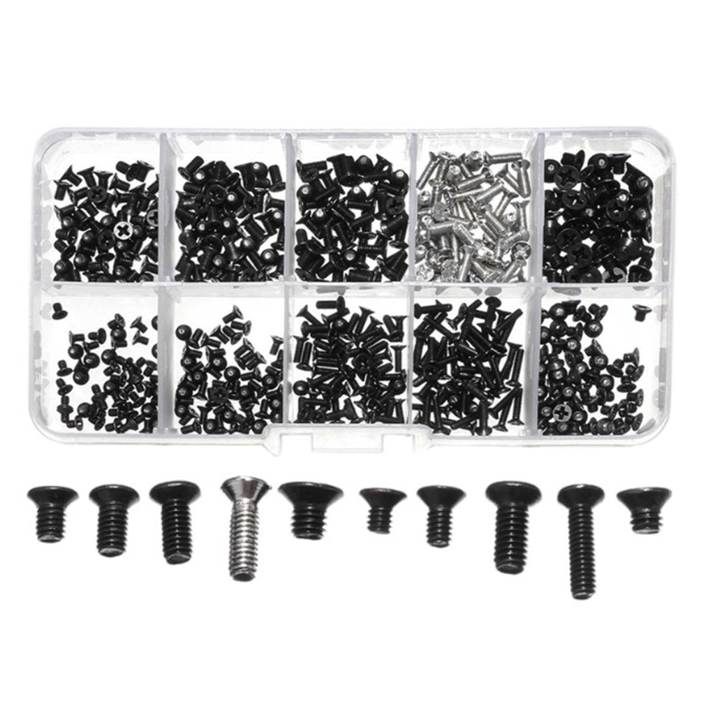 500 Pieces Laptop M2 M2.5 M3 Screws Set Fit IBM HP Sony Motherboard DIY