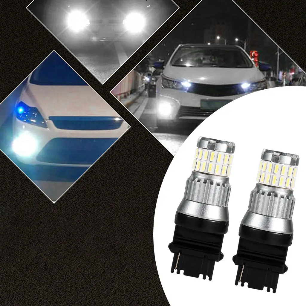 2Pcs Automobile 9-30V Tail Brake Stop Lights LED Bulbs, Aluminum Body, Easy Installation
