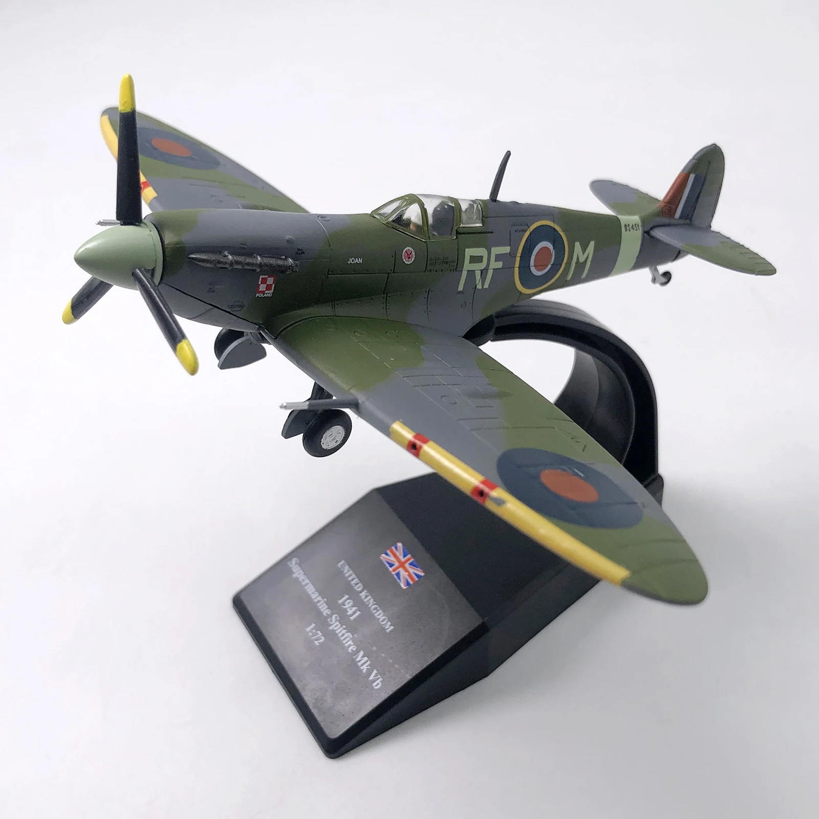 1/72 maßstab wwii british spitfire fighter flugzeug diecast metall flugzeug 