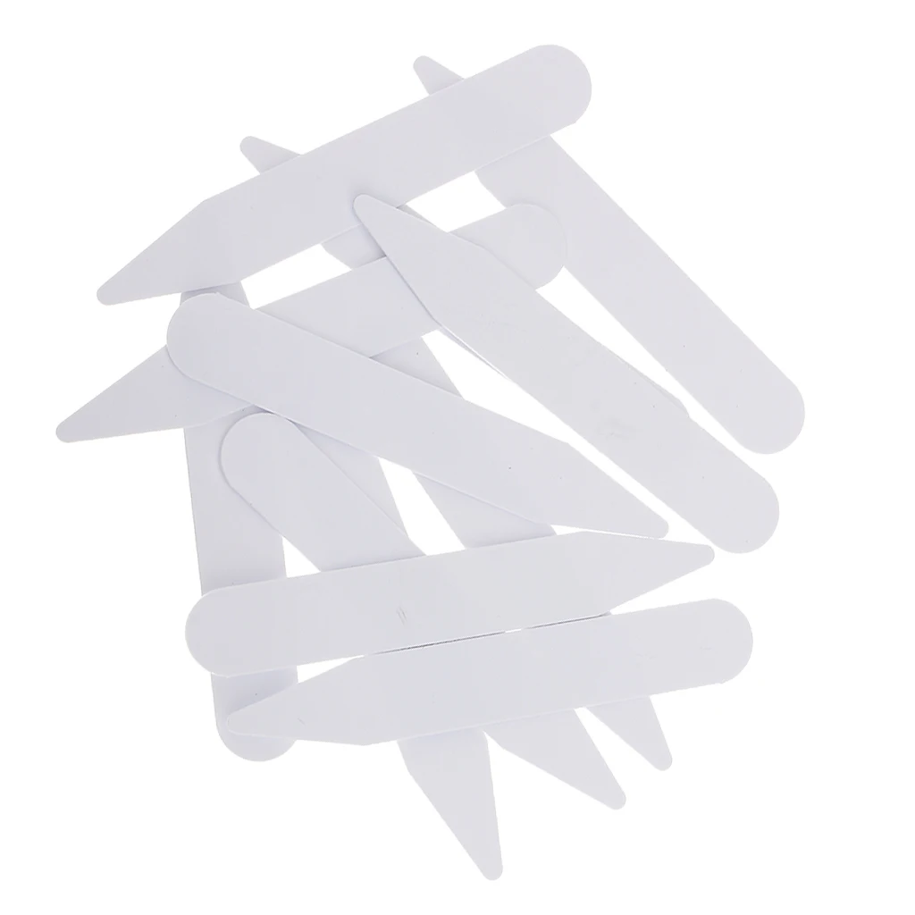 500pcs White Plastic Collar Stays Bones Stiffeners for Shirt