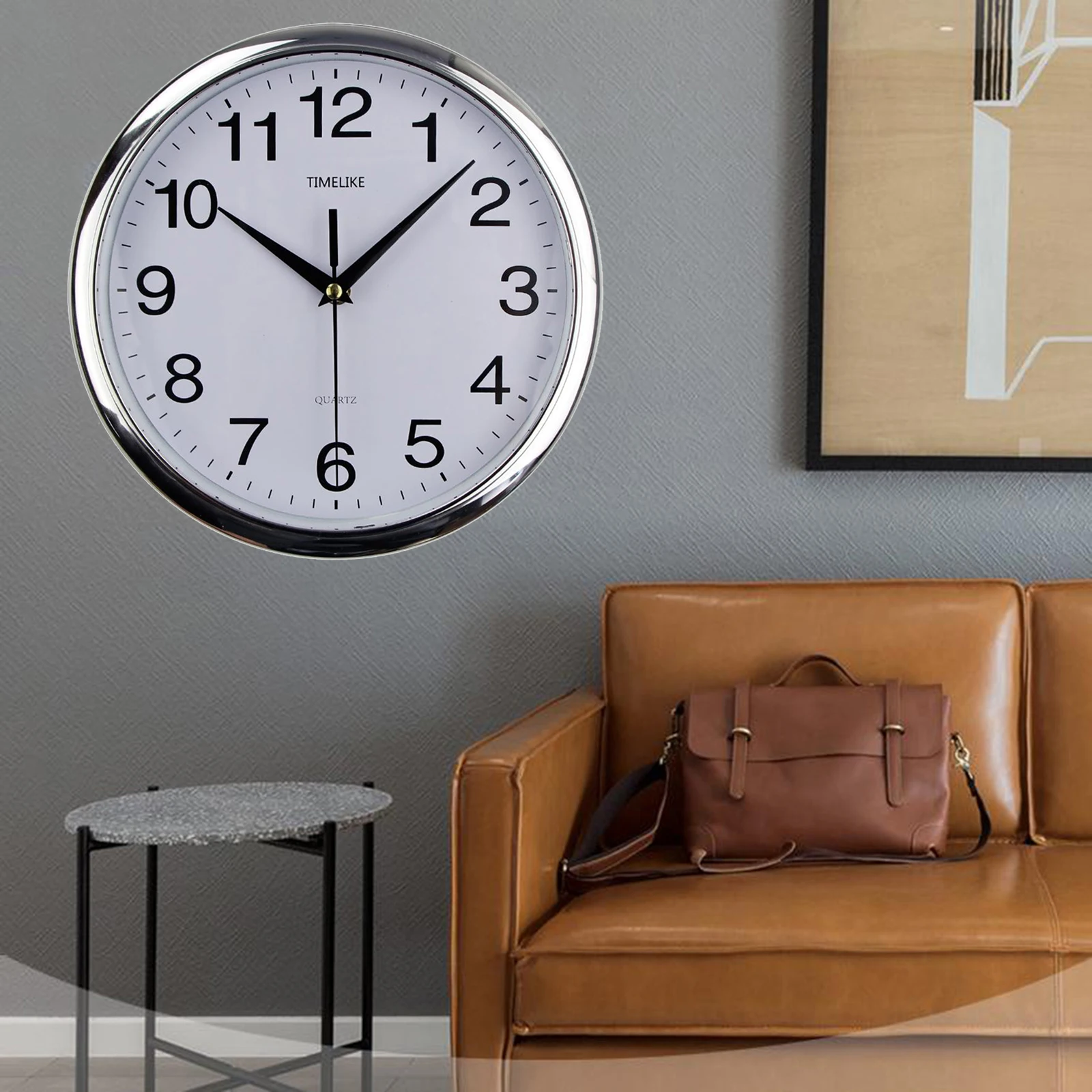 Modern Wall Clock Watches Silent Non Ticking Home Living Room Office Non Ticking Quilty Quartz