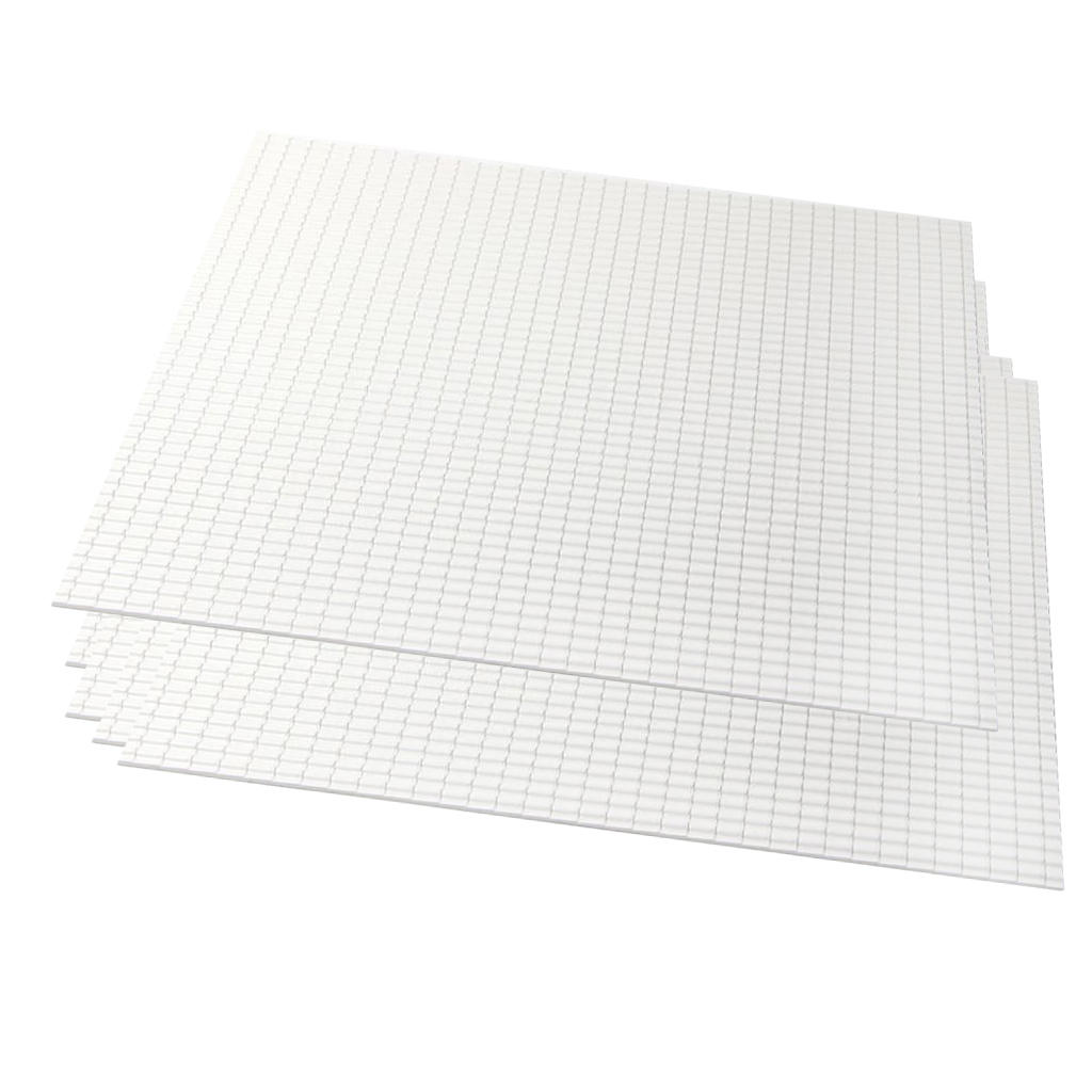 5pcs Simulation Roof Tile White For House Landscape Scenery 270 X 270 X 2mm