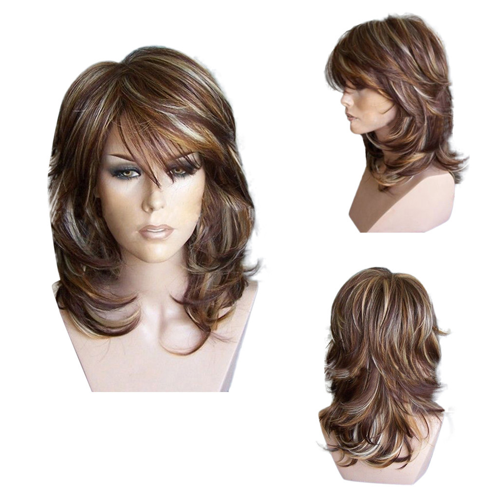 layered bang wig