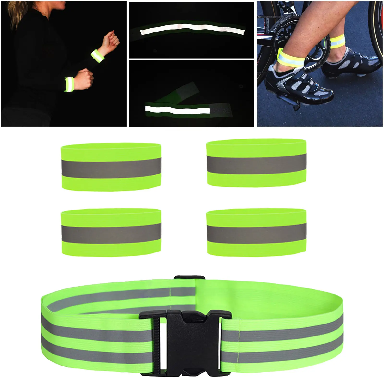 Reflective Vest Night Adults Kids Reflective Bands Cycling Reflector