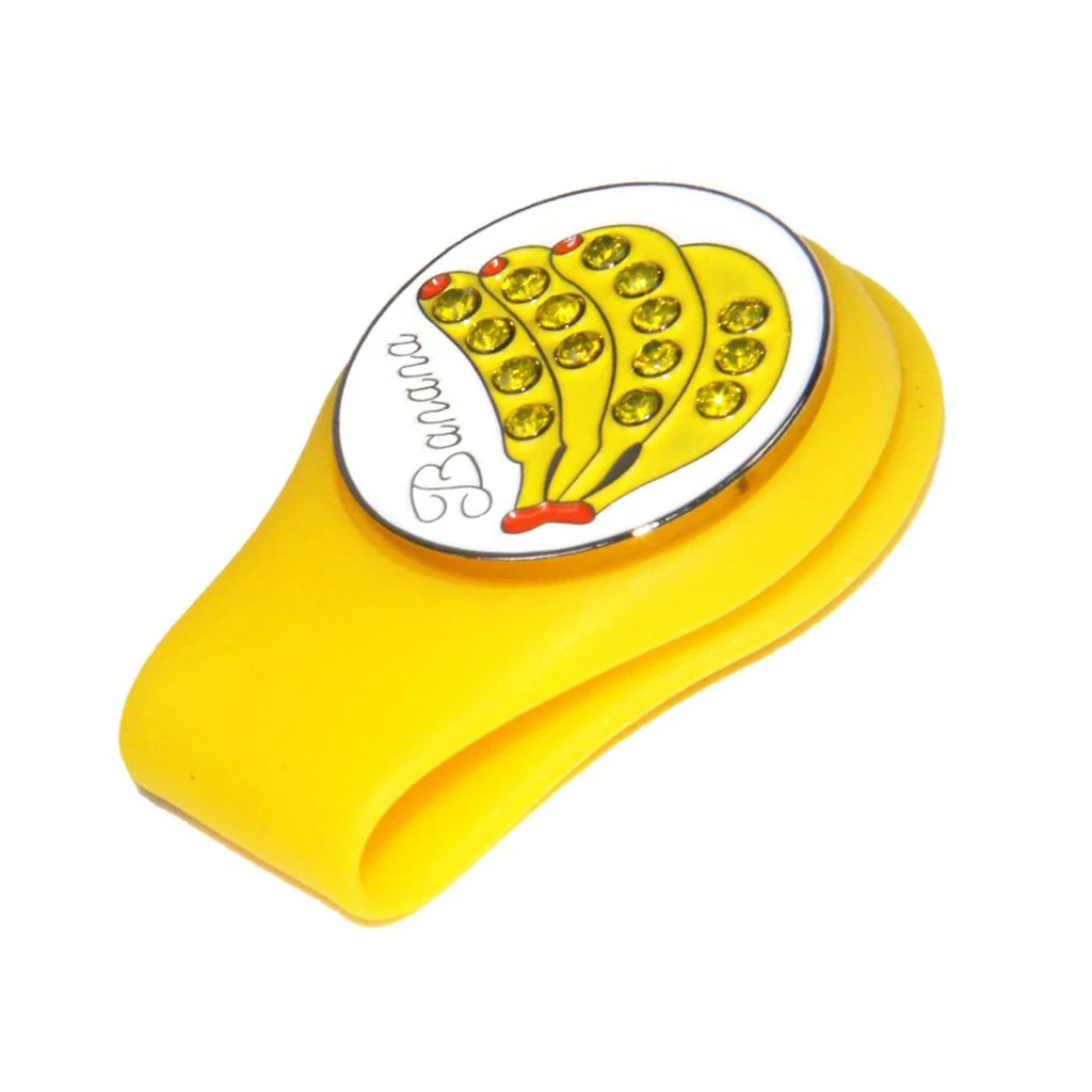 Golf Hat Clip with Strong  Closure, Detachable Plate Ball Marker