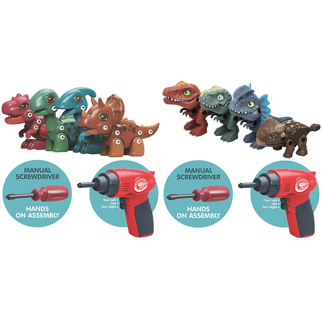 Take Apart Dinosaur Toys Stem Gift Screw Playset Screwdrivers Assembly Construction Building Toys for 3 4 5 6 7 Year Old Kids