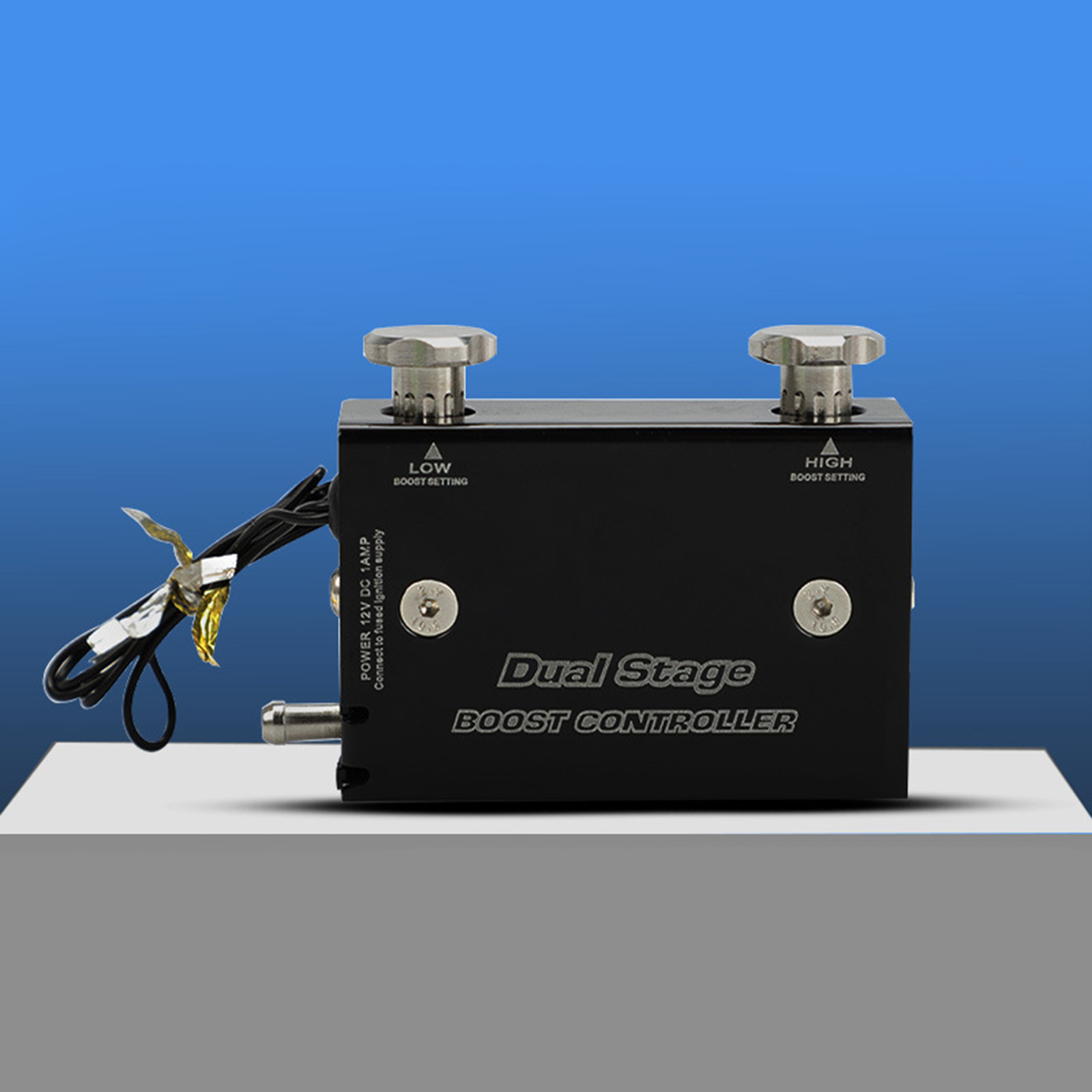 Black Car Dual Stage Electronic Turbocharger Psi Controller Kit /w Switch Aluminum alloy Durable