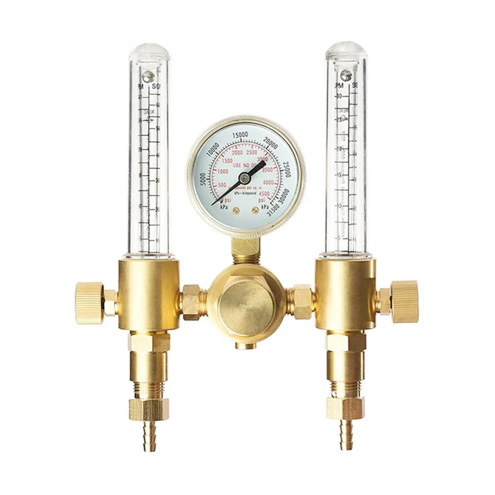  Dual Output Argon CO2 Gas Regulator Flowmeter 0-60CFH CGA580
