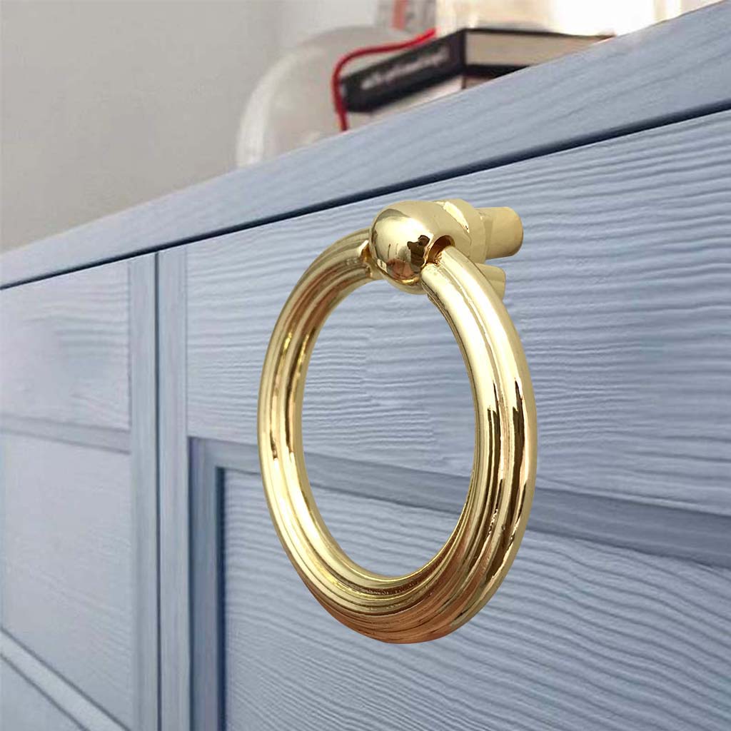 Pulls for Dresser Drawer Ring Pulls Furniture Hardware Brushed Gold Wardrobe Door Handles