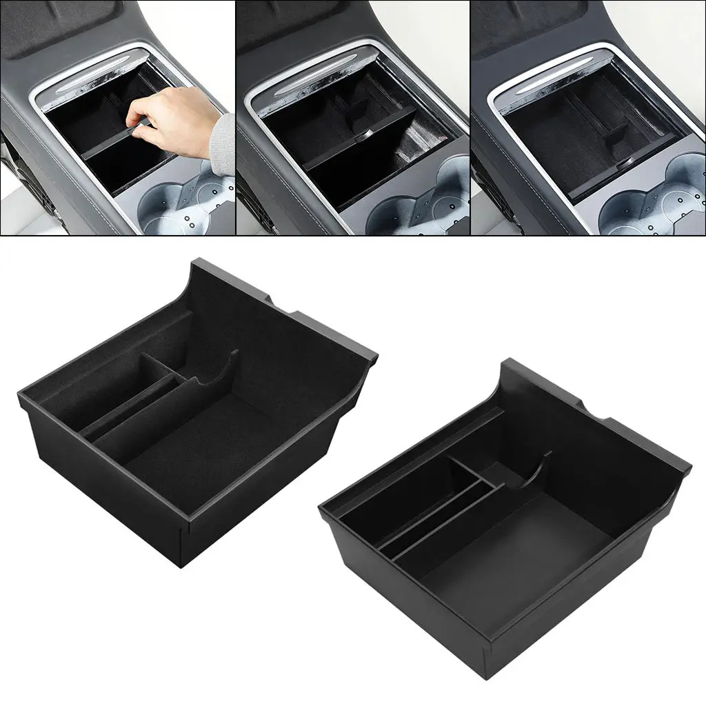 Car Center Console Organizer Tray Storage Box Holder for Tesla Model 3 Car