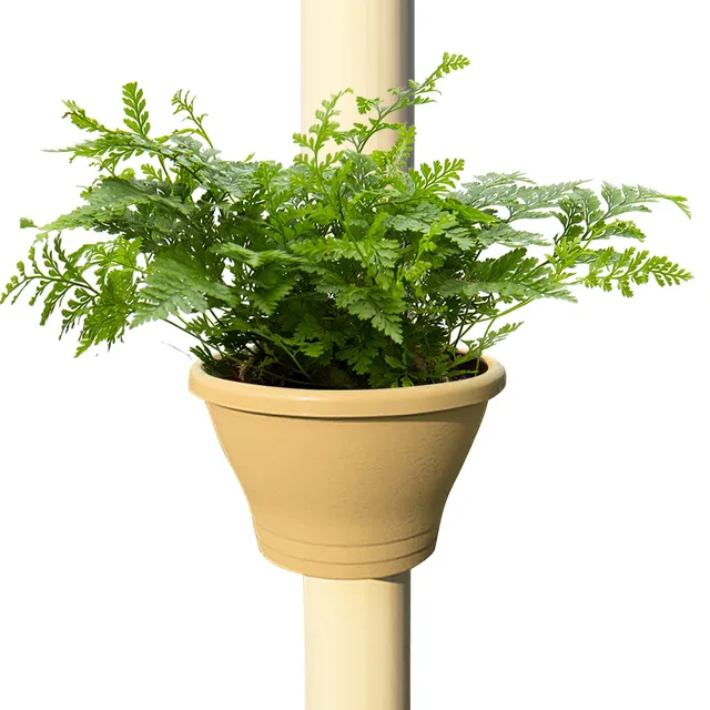The Flower Pot On The Water Pipe Pvc Pipe Type Hanging Garden Pots Planters  Can Be Hung Yard Garden Decor Nursery Pots - Figurines & Miniatures -  AliExpress