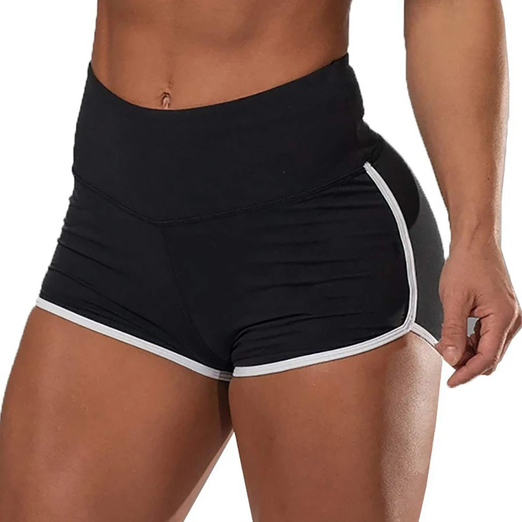 Women Workout Scrunch Shorts Peach Butt Lifting High Waist Beach Compression Leggings Hot Pants for Home Gym Running