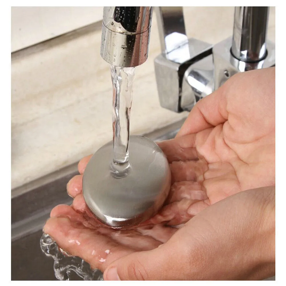 Magic Stainless Steel Soap Kitchen Bar Odor Remover Garlic Deodorize Gadget Tool 