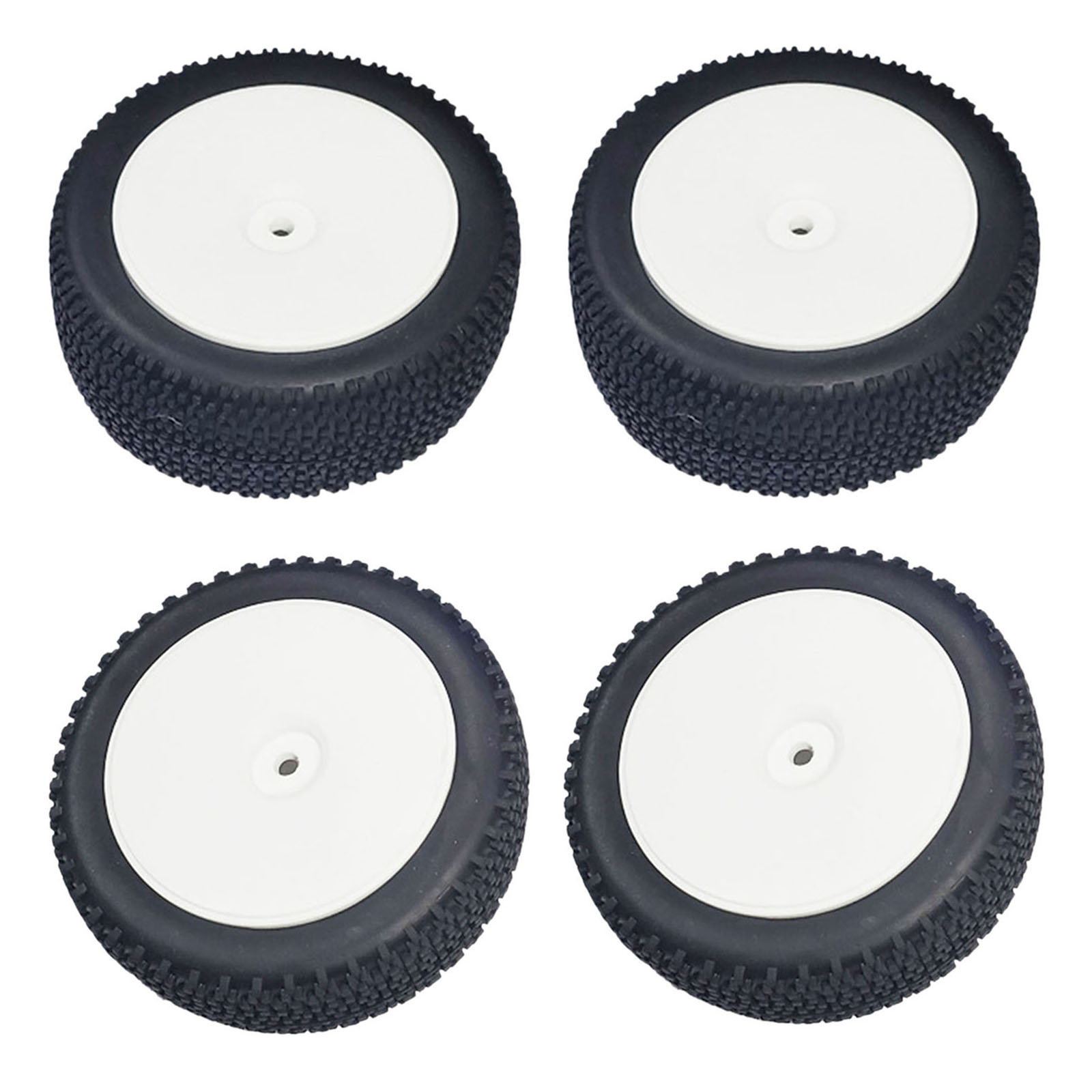 4 Set of RC Car Rubber Tires Replacements for Wltoys 144001 Hobby Car Crawler Parts