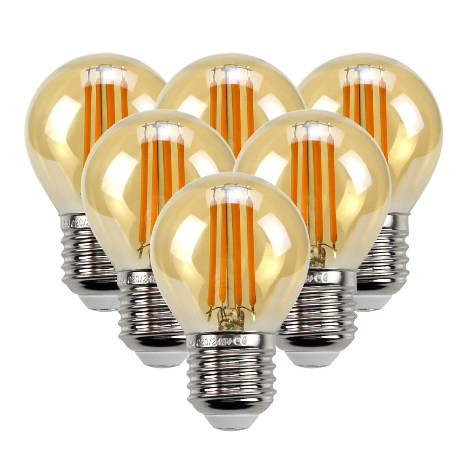 Lâmpada para Casa Sala de Estar Edison Lâmpadas Branco Quente 4w Quarto Escritório Barra 6 Pçs 1 6 pçs edison lâmpadas branco quente 4w