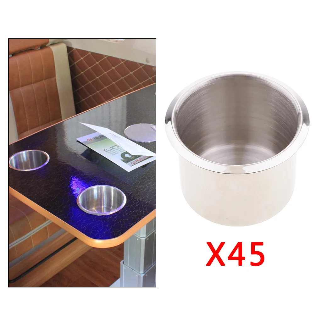 45Pcs Universal Cup Drink Holder For Boat RV Sofa Marine Camper 68x55mm