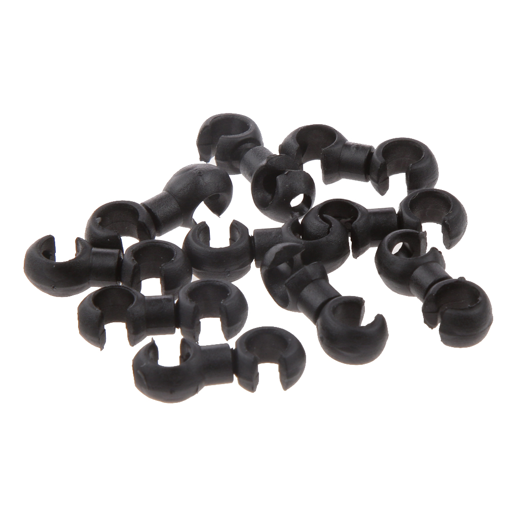10Pcs Plastic Bike Brake Cable Clips Bicycle S Shape Derailleur Brake Cable Housing Clear up Clip