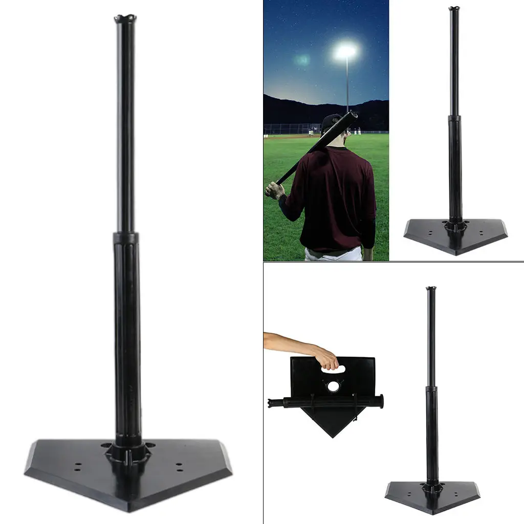 Portable Baseball Batting Tee Hitting Stand Hitting Tee Tee Stand for Beginners Professionals Kids Teens All Levels