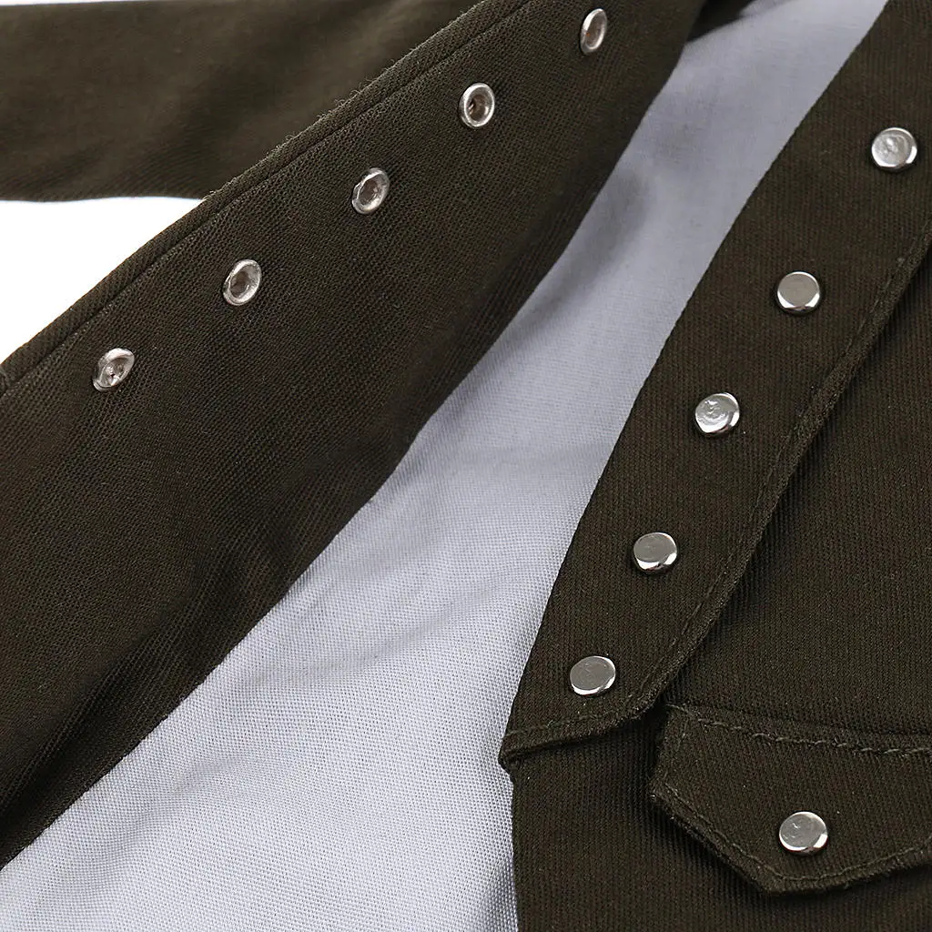 1/6 Scale Gothic Clothes Coat/Shorts/Vest Set for 12`` Woman Action Figures