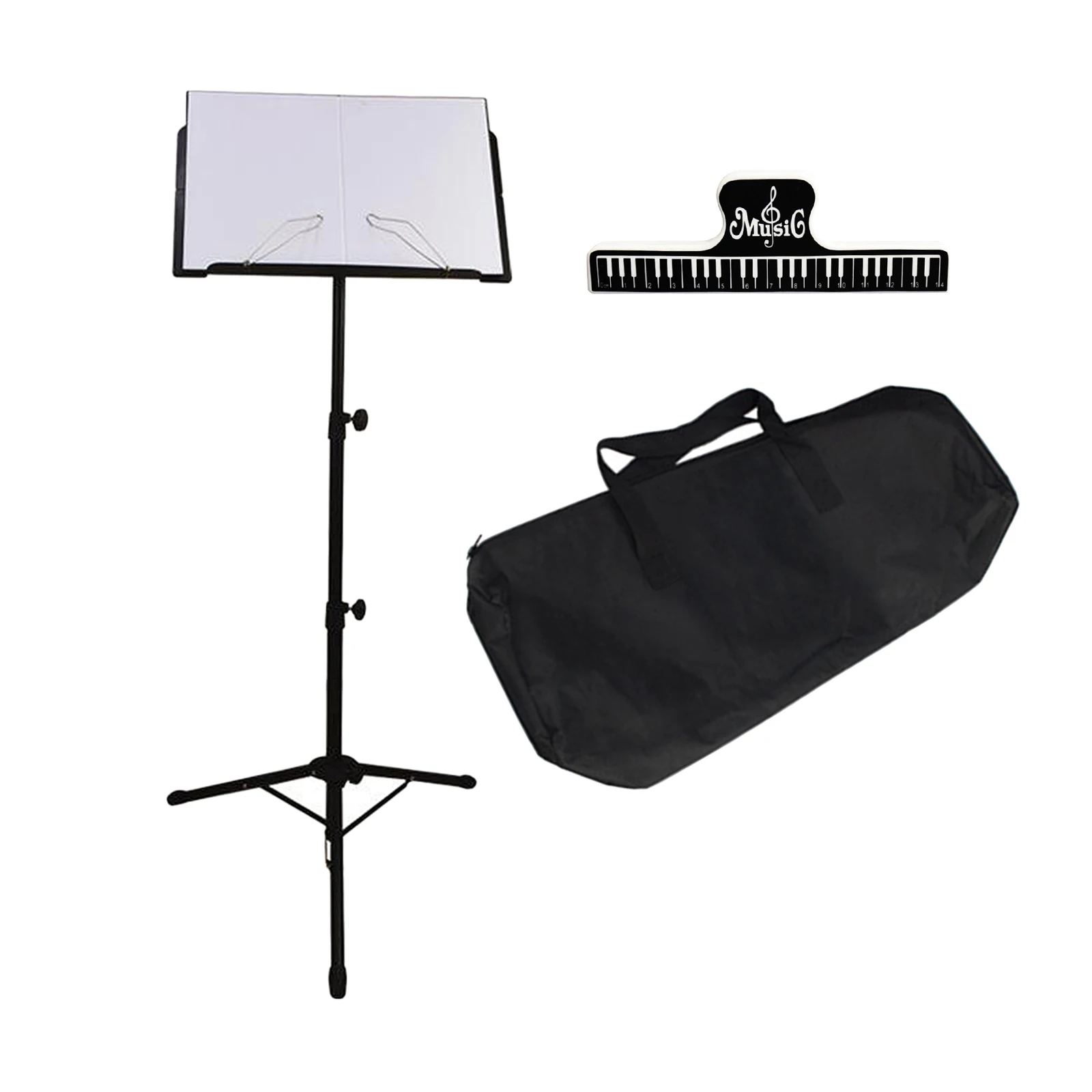 Professional Sheet Music Stand Height Tripod Base Lightweight Compact Easy and Convenient to Carry Height from 26