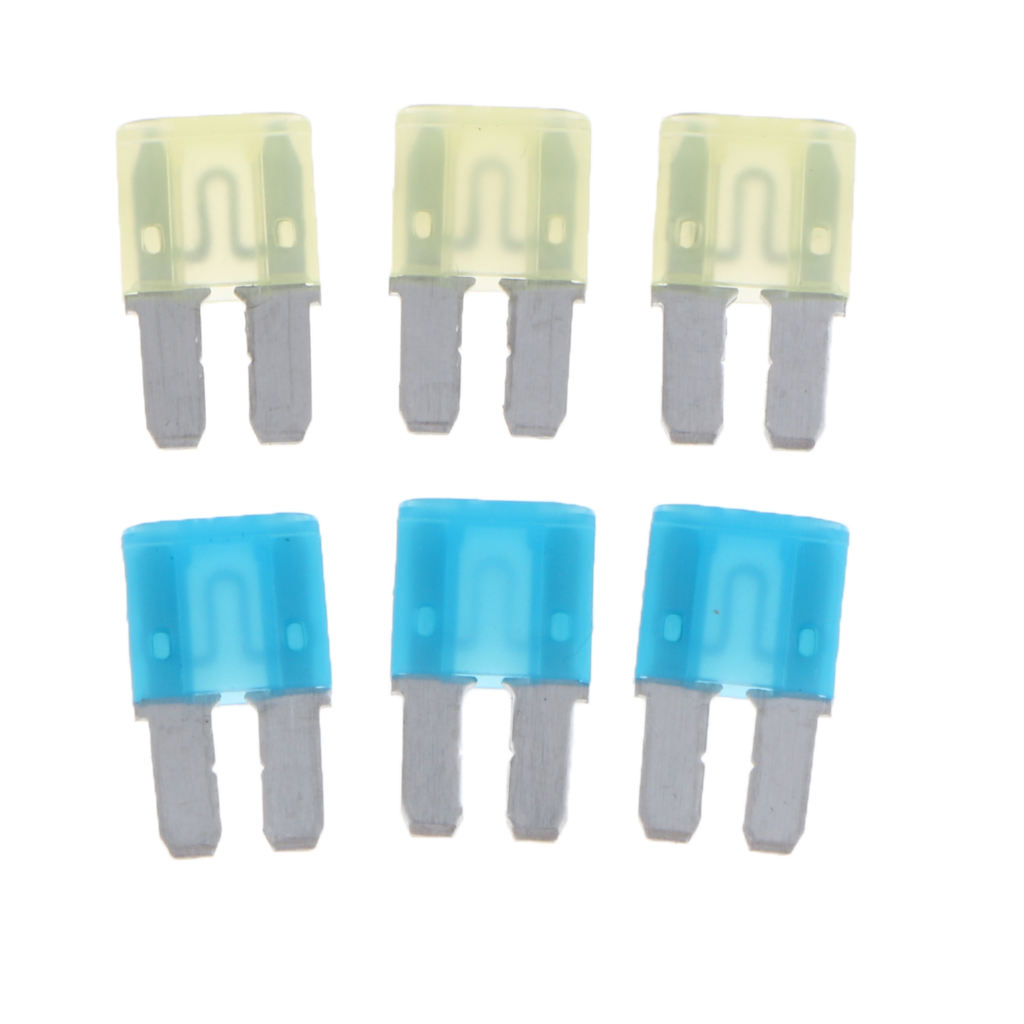 15 Pcs Micro Mini Small 2 Blade Fuse 5A 7.5A 10A 15A 20A Micro 2 ATR Fuse For Auto Car Truck Motorcycle SUV RV Trailer Boat