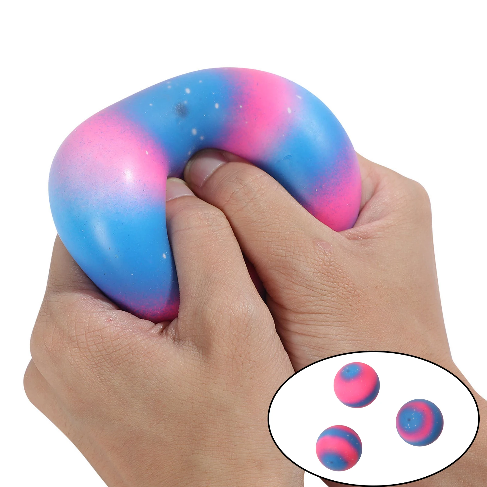 Anti-Stress Reliever Rainbow Ball Stressball Relief Toy