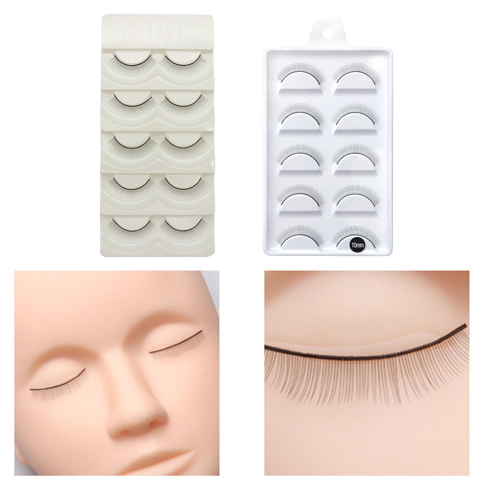 10 Pieces False Eyelash Suit Comfortable Natural Look 4cm Long Lasting Natural Long for Eyelash Extension Doll Make up Wedding