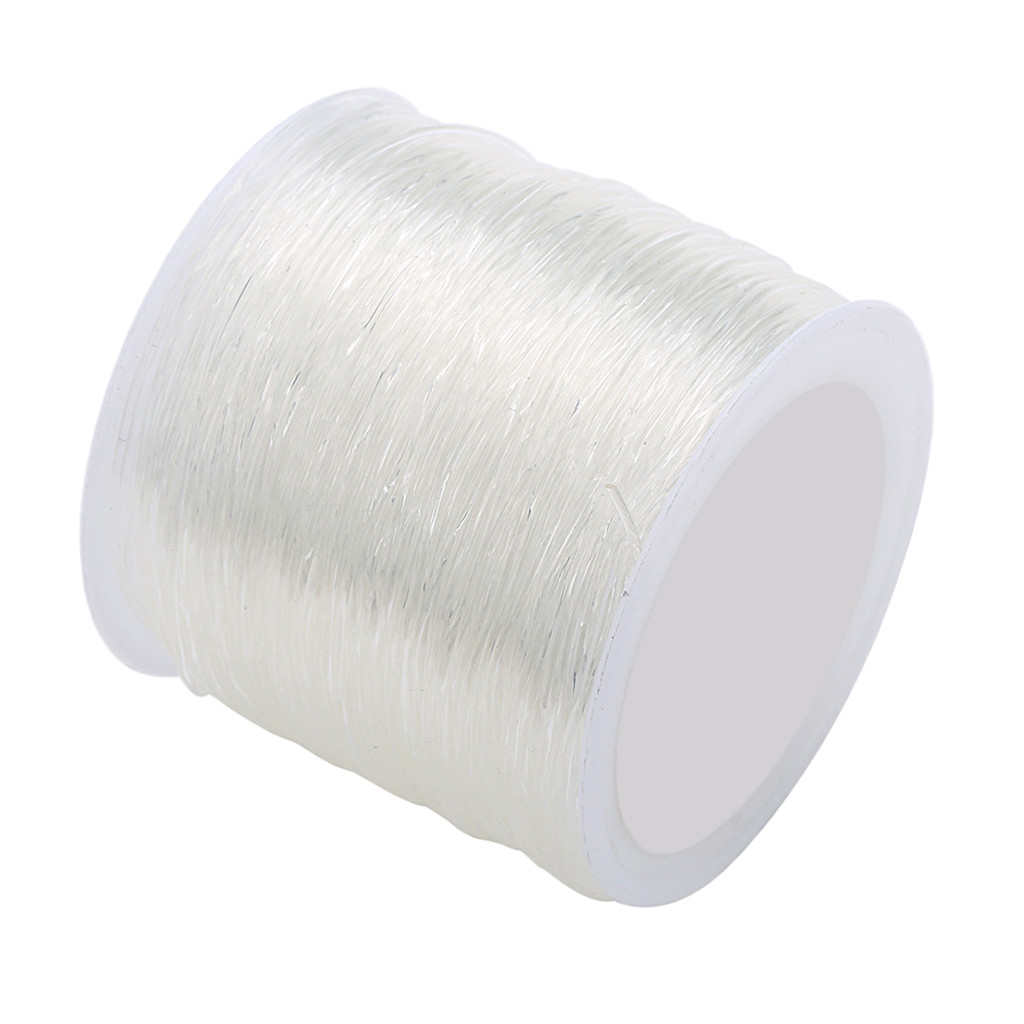 1 Roll of Elastic Jewelry Thread, Rubber Thread, Transparent Thread for Pearl Jewelry