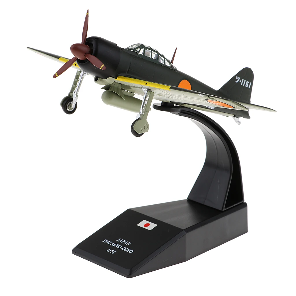 1:72 Die Cast Alloy  A6M Zero Fighter Aircraft Plane Model Table