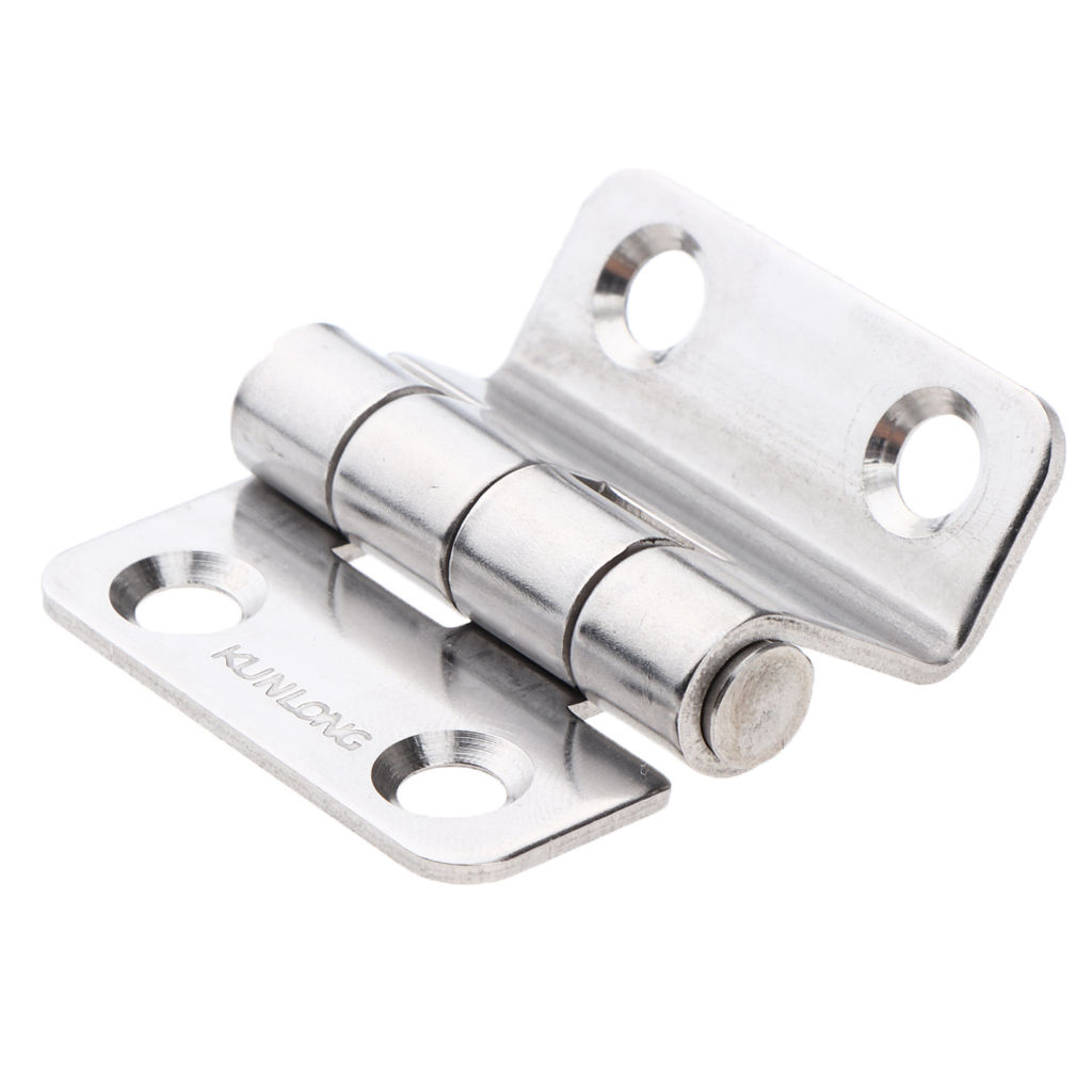 High Polished 316 Stainless Steel Strap Hinge Door Hinge Flush Mount Deck Hardware for Marine Boat Yacht RV Caravan