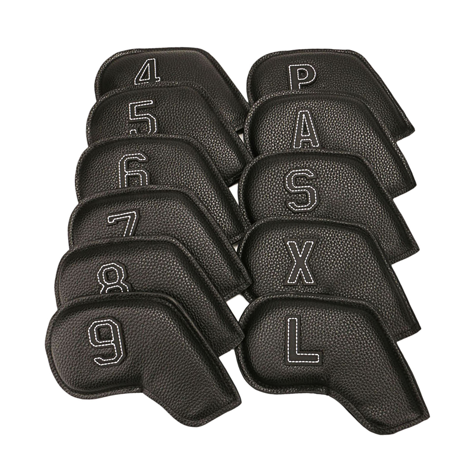 11pcs Waterproof Golf Club Iron Cover Protect Headcover Number Embroideried