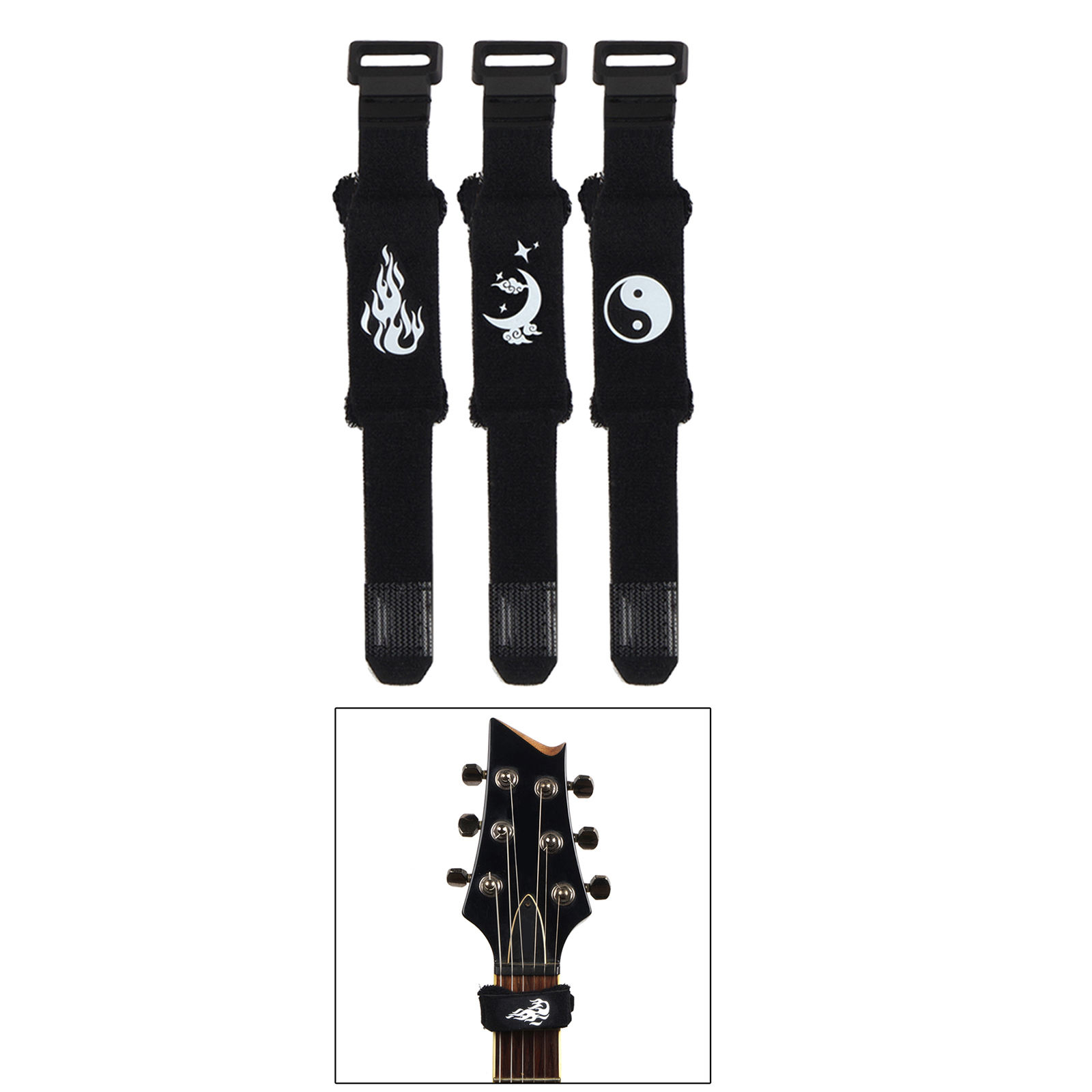 Base Guitar String Mute Dampener Fretboard Muting for 4-String 6-String Acoustic Electric Classic Guitar Accessories