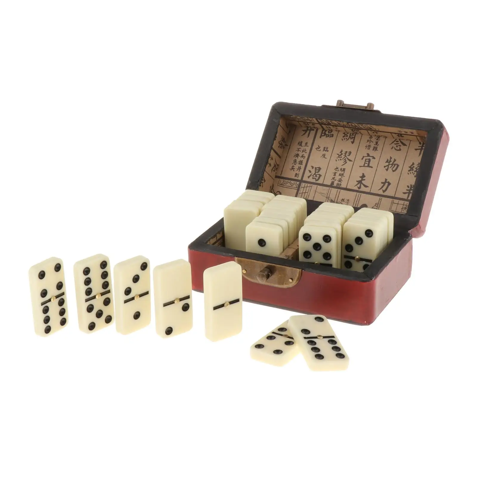 Club Size Ivory Tiles WE Games Double Six Dominoes with Spinners