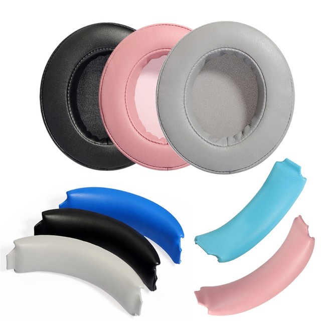 Replacement Leather Memory Foam Ear Cushion Cover Headband Pad for