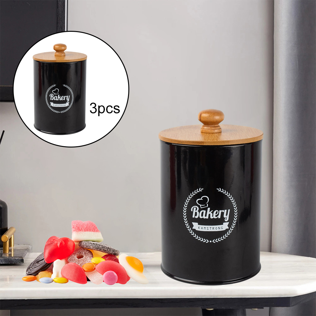 Canisters Set of 3 Onions Garlic Container Storage Bins Metal Box Kitchen Organizer