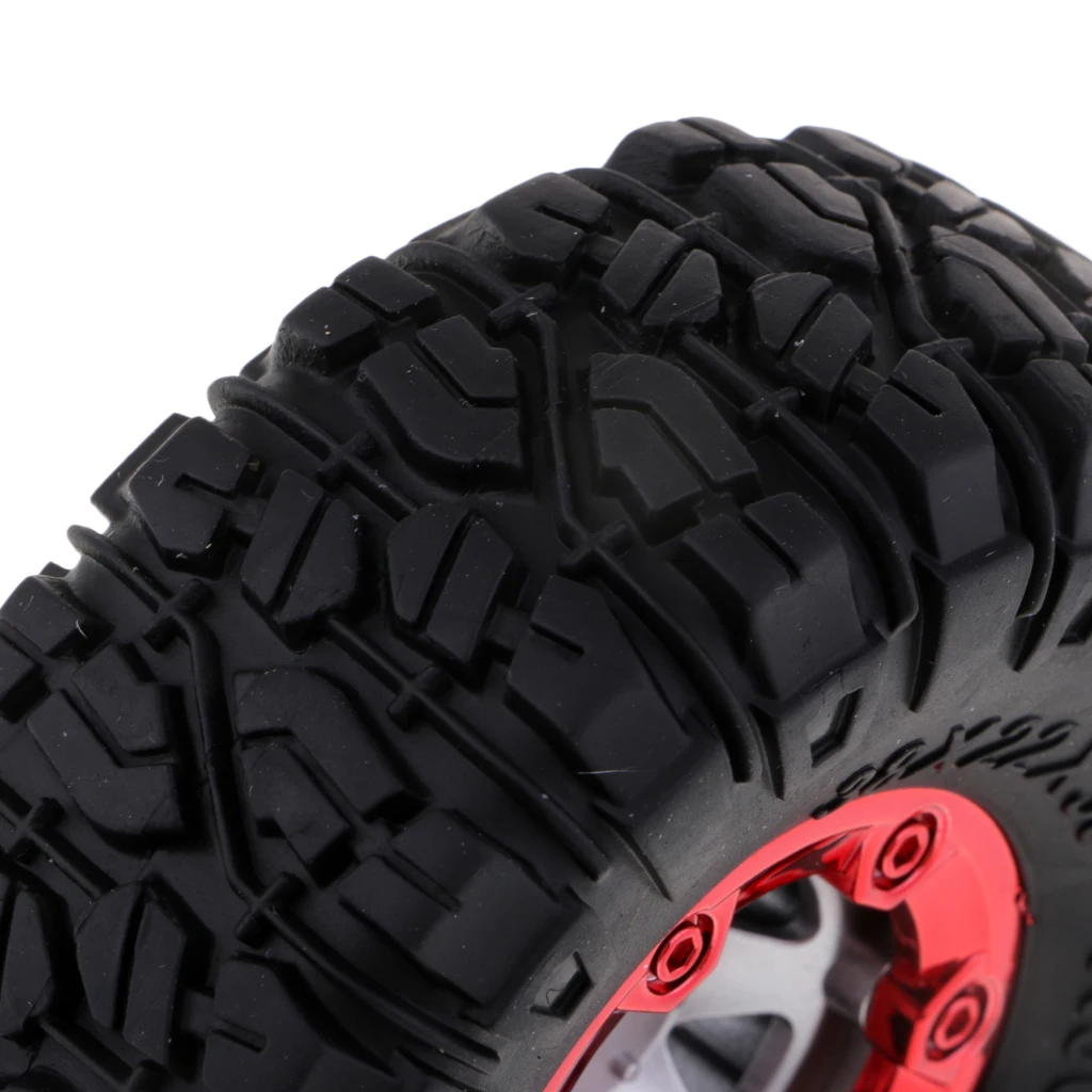 2x Quality Rubber Tires Tyres 12mm Wheel Hex for Wltoys 12428 12423 RC Model