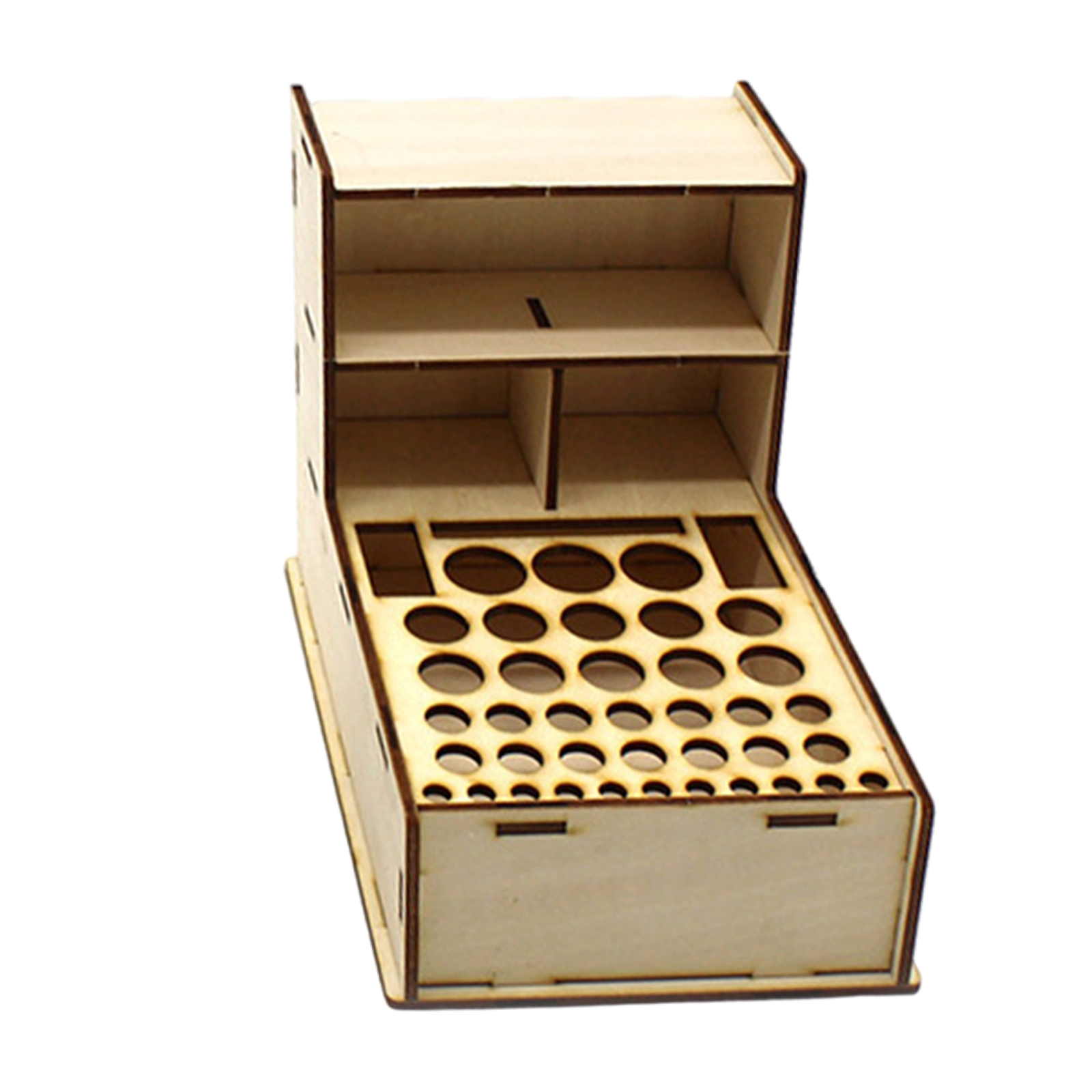 1pc Quality Wooden Model Paint Rack Stand Pigment Ink Bottle Paints Tool Holder for Art Tools