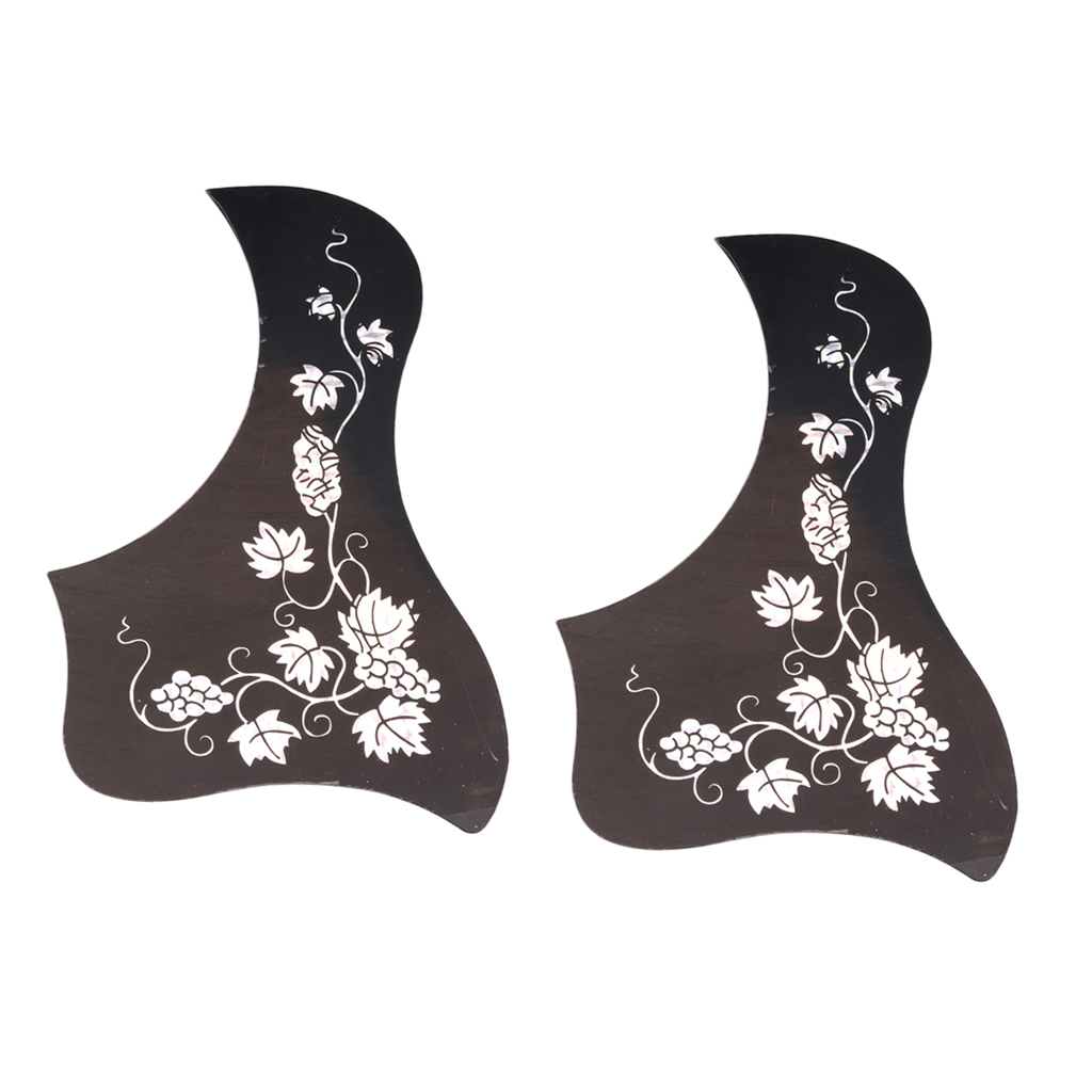 2x Popular Acoustic Guitar Pickguard Wooden Pickguard Anti Scratch Plate