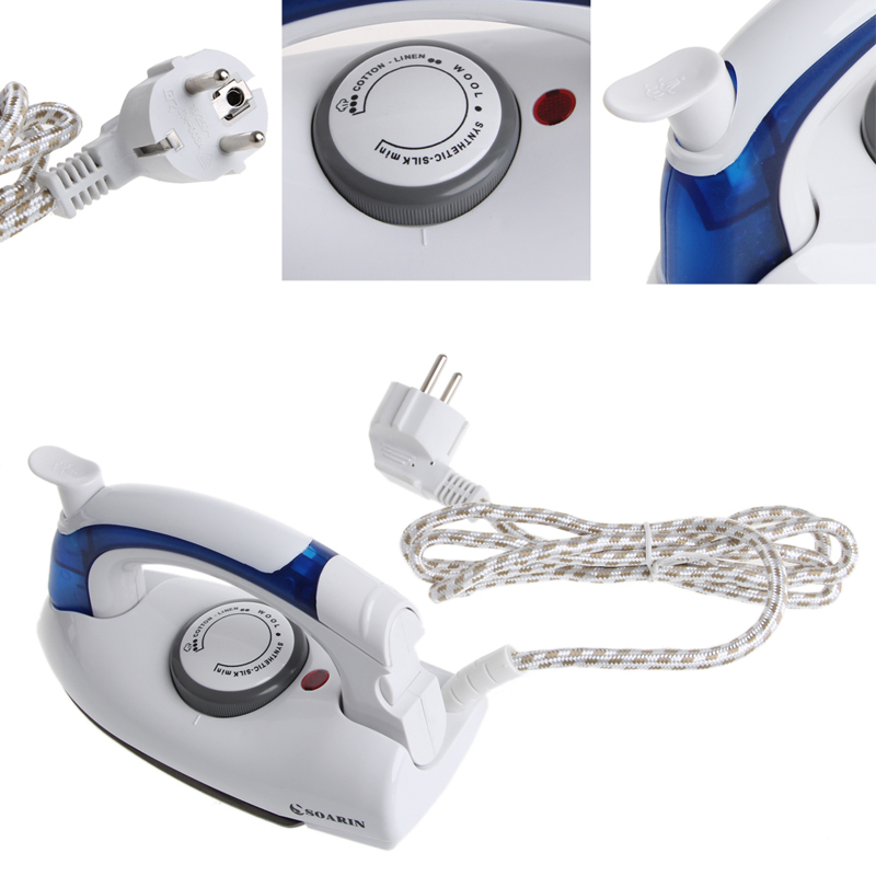 Vapor de Dobramento H05f da Tensão da Temperatura do Ferro de Viagem do Vapor Portátil de 700w Controle Duplo Dobramento de 220v 1 dobramento portátil de 700w 220v
