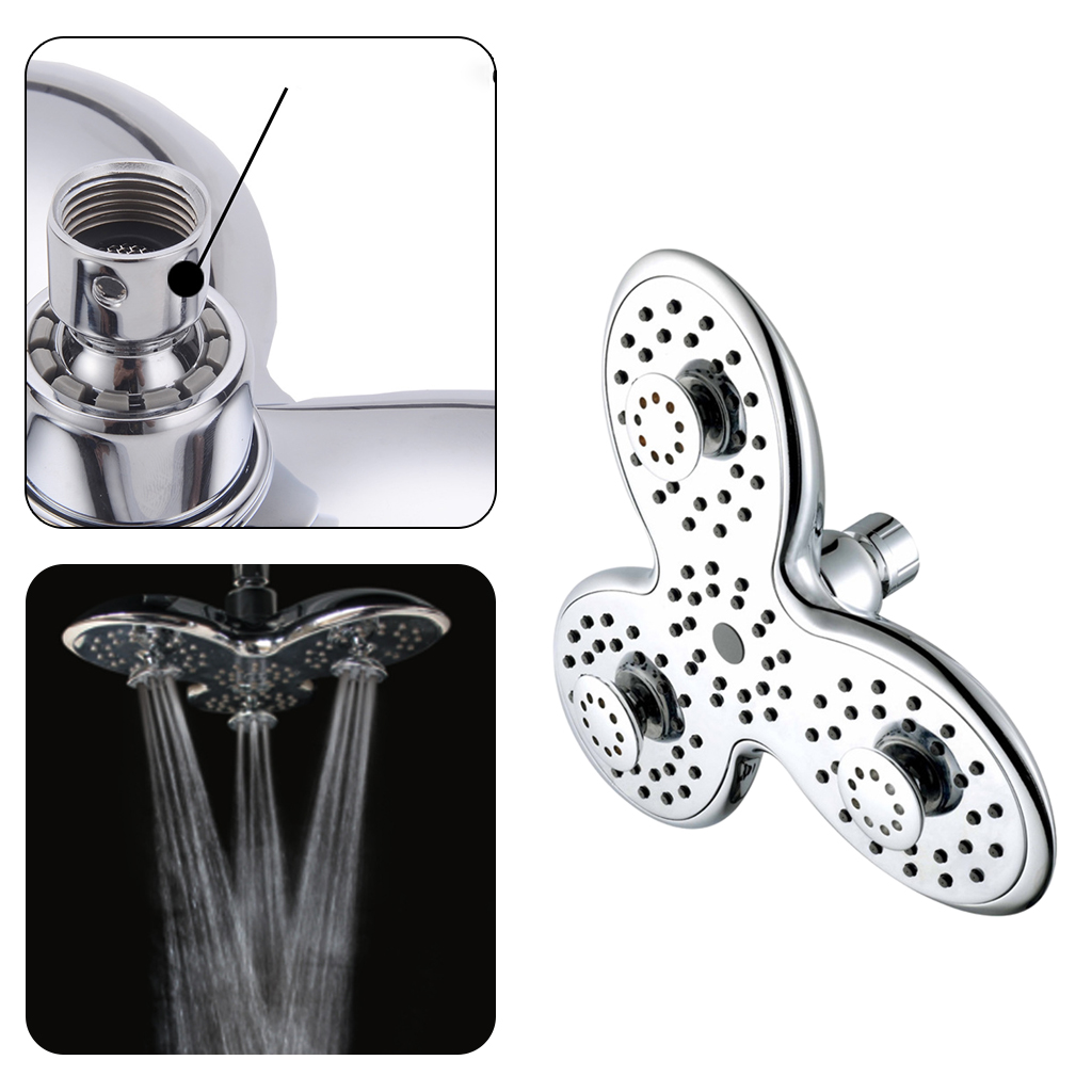 Petal Shower Head, Shower Tool with High Pressure Water Saving 3 Mode Function
