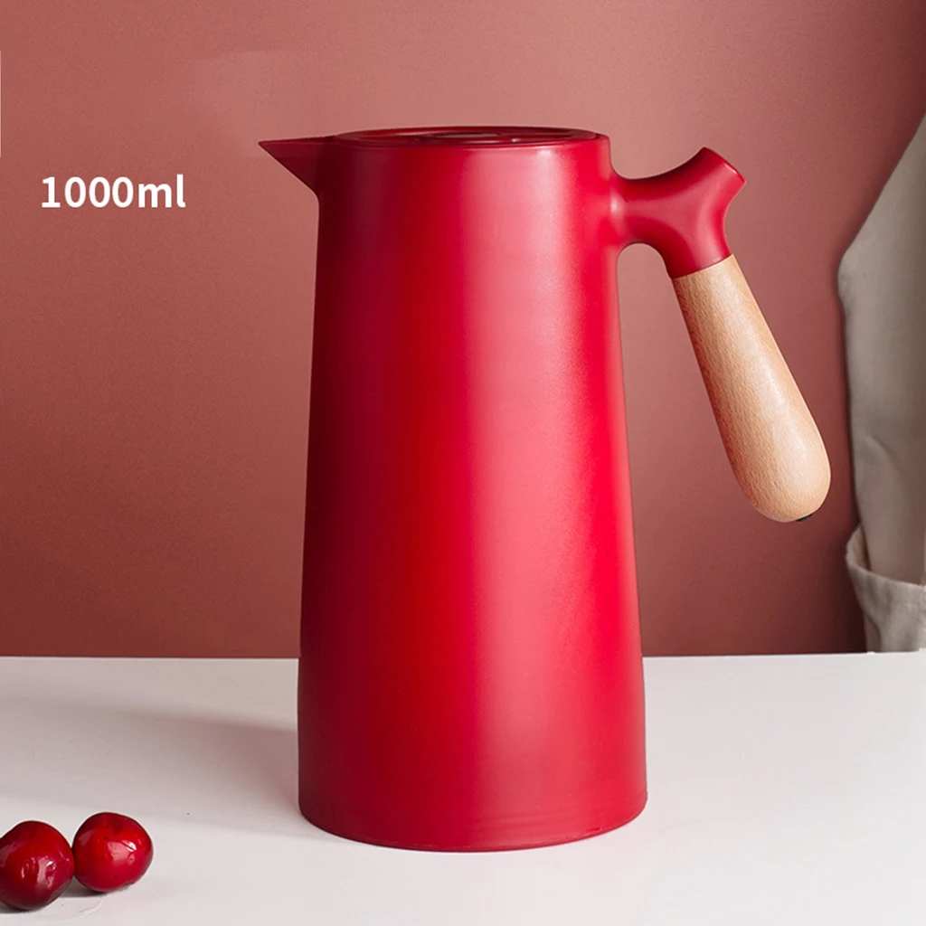 Portable Insulated Vacuum Flask  Kettle Coffee Carafe Tea Jug Pot 1L
