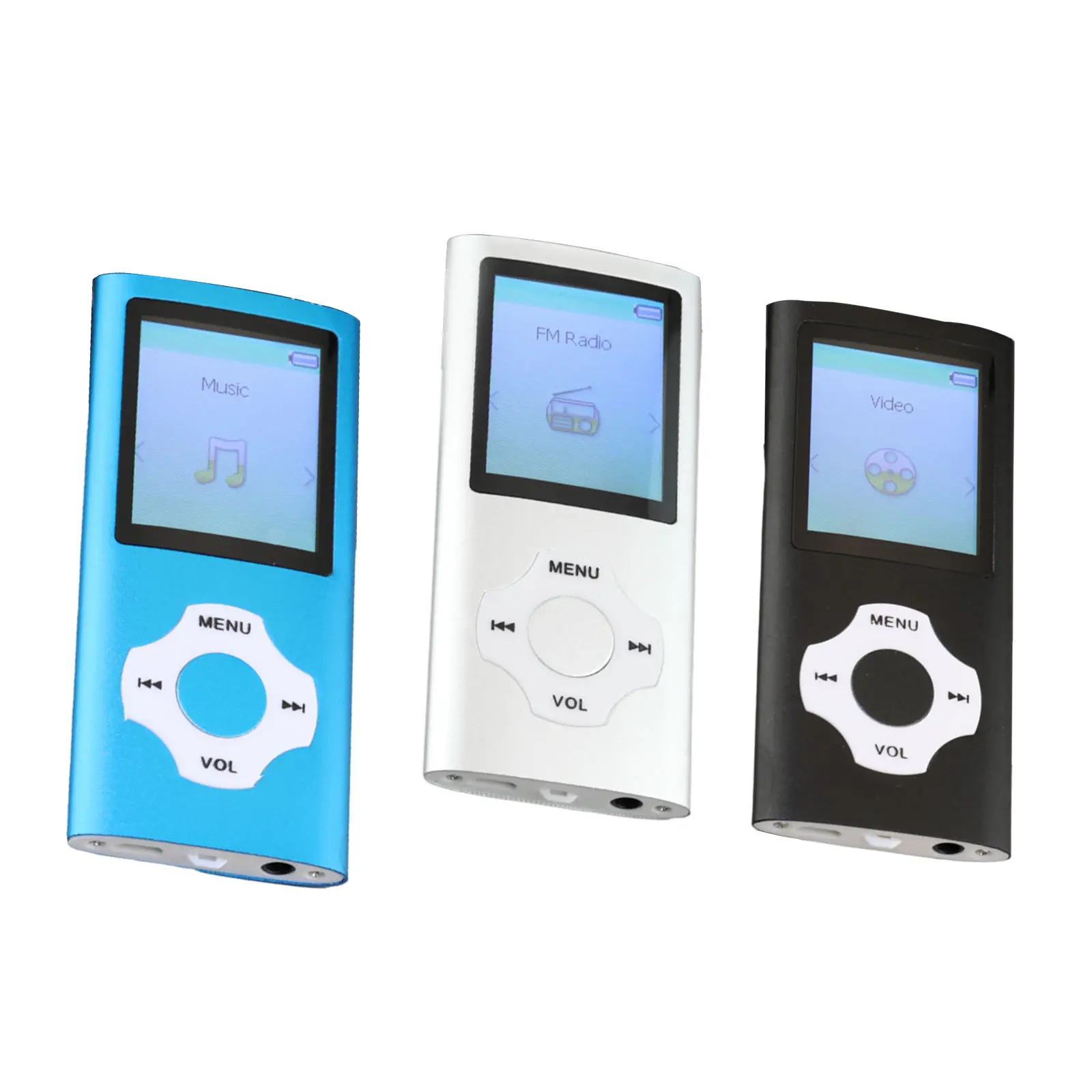 Mini MP3 Player 200mAh with FM Radio Digital LCD Long Battery Life MP4 Player for Slim Portable Lightweight Compact