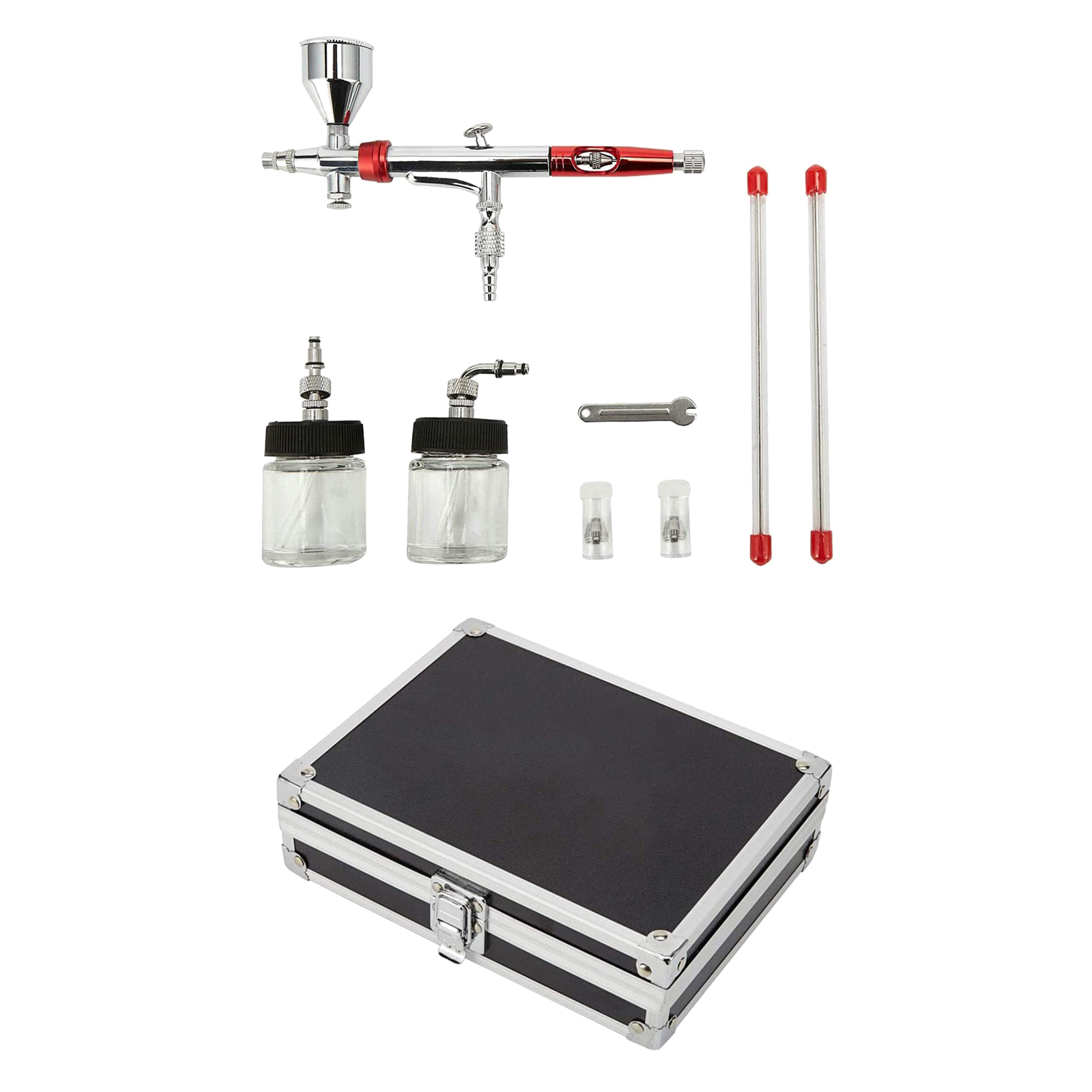 TJ-468K Pro Airbrush Set Needles Fluid Tips Gravity Feed Airbrush Hobby Art