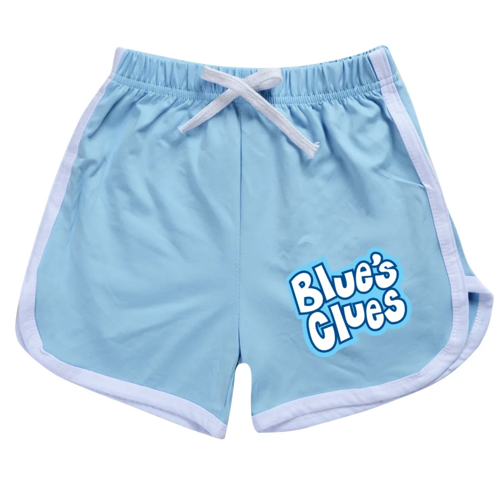 Blue Clues Boys 100-170 T-shirt Shorts Sports Suit Teenage Girls Clothing Toddler Kids Summer T Shirt Short Pants Set Child Tops pajamas for girls
